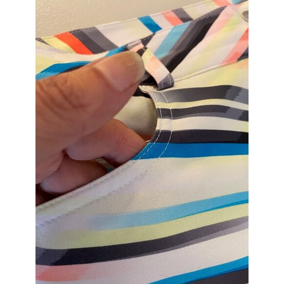 Slazenger Chevron Print Stretch Skort Skirt SMulti-Color Poly Spandex Size 4 - Picture 5 of 12